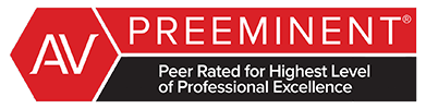av preeminent martindale-hubbell peer review rating