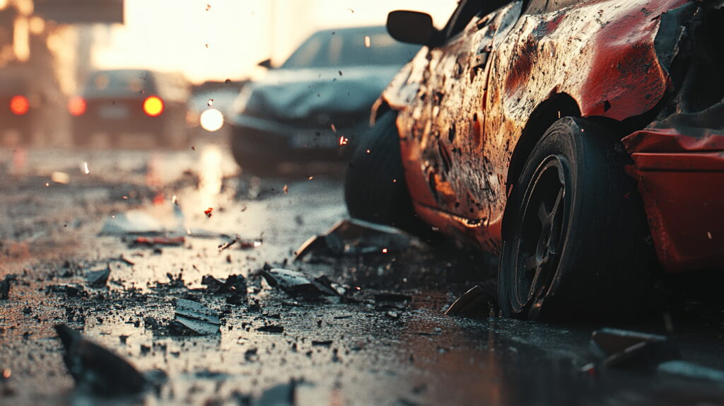 Hydroplaning collisions