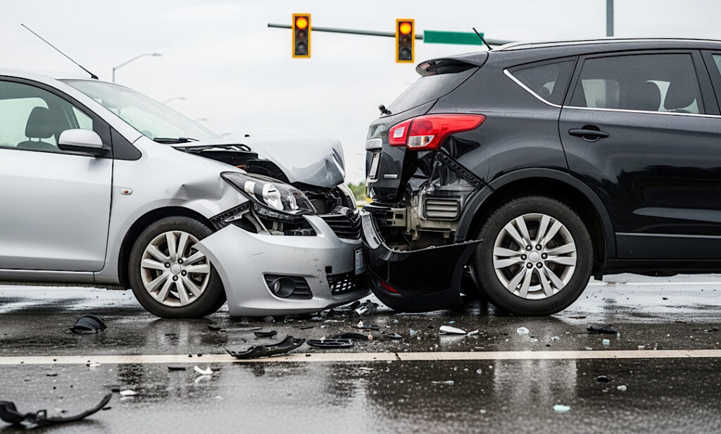 Car accident in Athen's GA at intersection